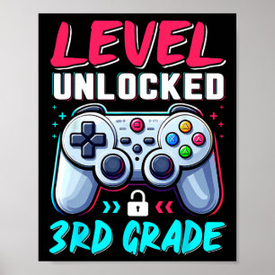 Level 3rd Grade Unlocked Back To School Team Third Poster