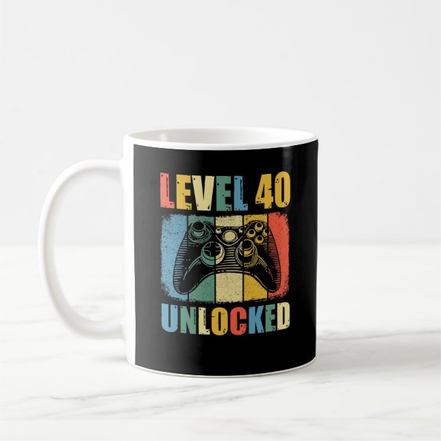 Level 40 unlocked coffee mug (Left)
