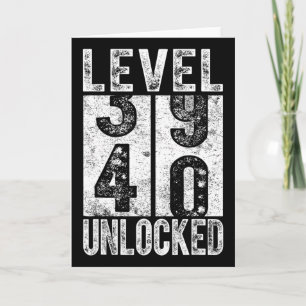 Level 40 Unlocked Funny Happy 40th Level Birthday Card