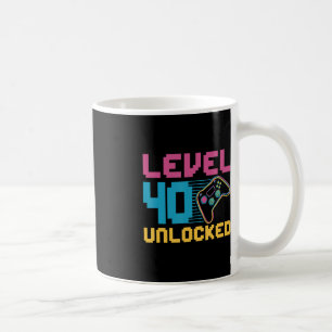 Level 40 unlocked Gaming Birthday  Coffee Mug