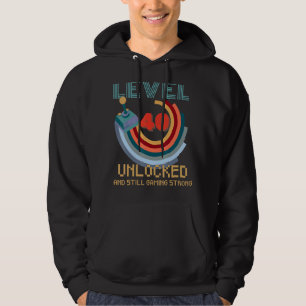 Level 40 Unlocked Video Gamer 40th Birthday 4 Hoodie