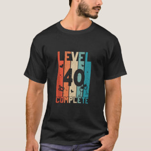 Level 40th Complete 40 Year Anniversary Retro Coup T-Shirt