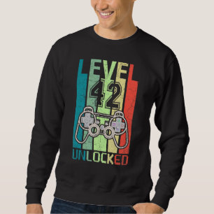 Level 42 Unlocked Video Gamer 42th Birthday Tee