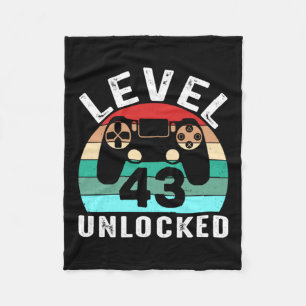 Level 43 Unlocked Fleece Blanket