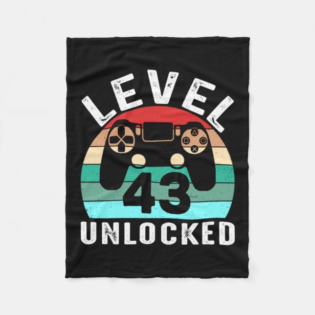 Level 43 Unlocked Fleece Blanket (Front)
