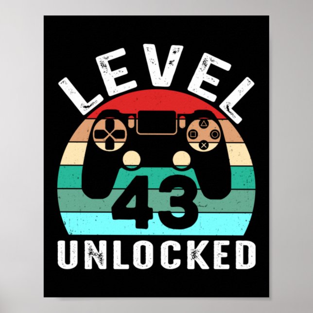 Level 43 Unlocked Poster (Front)