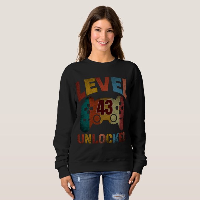 LEVEL 43 UNLOCKED  SWEATSHIRT (Front Full)