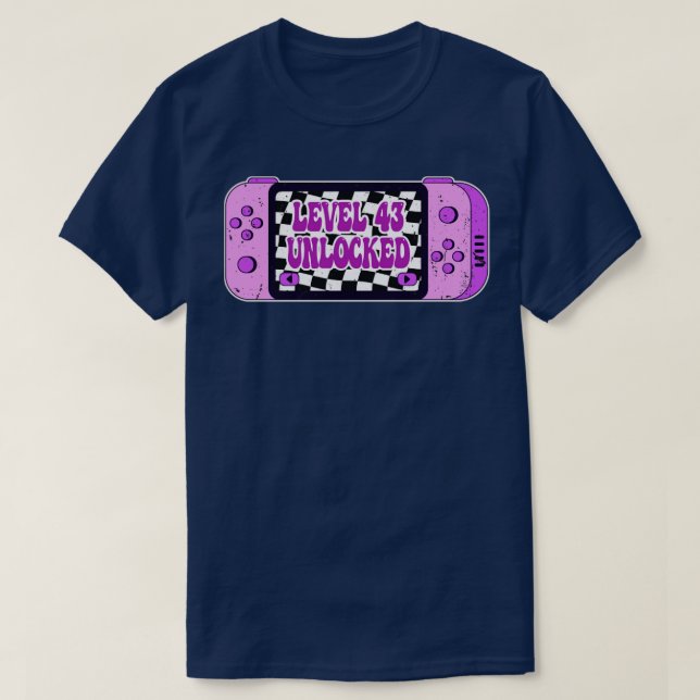 Level 43 Unlocked T-Shirt (Design Front)