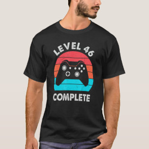 Level 46 Complete 46 Year Wedding Anniversary For T-Shirt