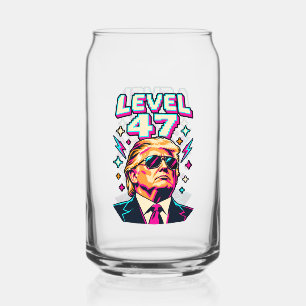 Level 47 Trump Neon Arcade Shades Can Glass