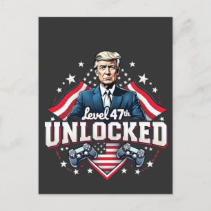 Level 47th unlocked Trump Won Inaguration Day  Postcard