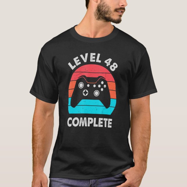Level 48 Complete 48 Year Wedding Anniversary For  T-Shirt (Front)