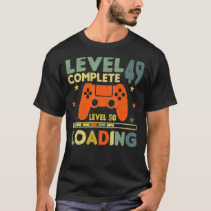 Level 49 Complete Level 50 Loading 49th Birthday V T-Shirt