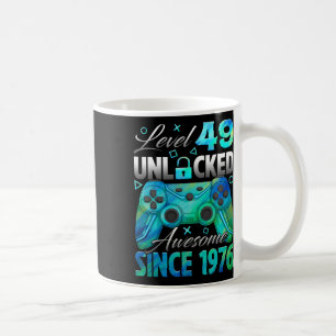 Level 49 Unlocked Awesome Since 1976 49th Birthday Coffee Mug