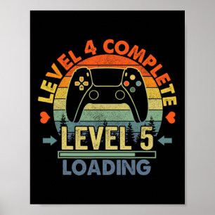 Level 4 Complete 4 Anniversary Gift 4th Wedding An Poster