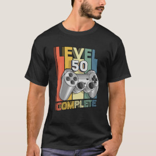 Level 50 Complete 50Th Birthday Matching Video Gam T-Shirt