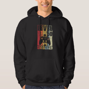 Level 50 Unlocked Birthday Level Up 50th Birthday Hoodie
