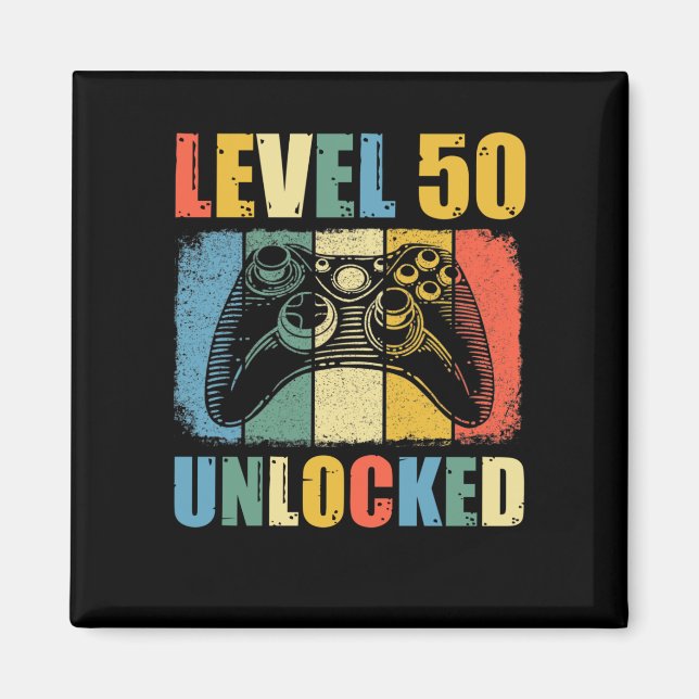 Level 50 unlocked magnet (Front)