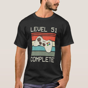 Level 51 Complete Video Gamer - 51St Wedding Anive T-Shirt