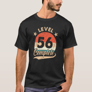 Level 56 Complete Retro 56th Wedding Aniversary Fo T-Shirt