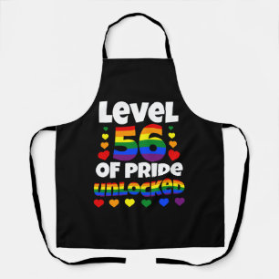 Level 56 of Pride Unlocked Rainbow LGBT 56th Apron