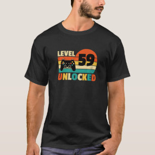 Level 59 Unlocked Funny Video Gamer Birthday Gami T-Shirt