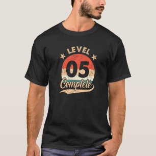 Level 5 Complete Retro 5th Wedding Aniversary For T-Shirt