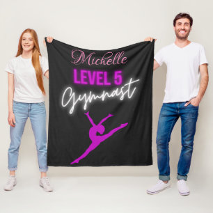 Level 5 Gymnast Personalised Fleece Blanket