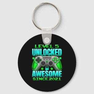Level 5 Unlocked 5 Year Old For Boys 5th Birthday Key Ring