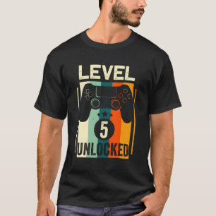 Level 5 Unlocked 5Th Wedding Anniversary Gift For T-Shirt