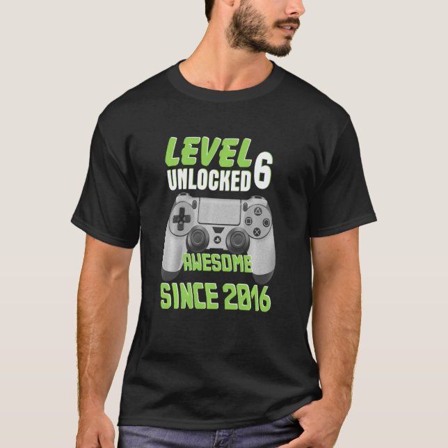 Level 5 Unlocked Awesome Since 2017 5th Birthday G T-Shirt (Front)