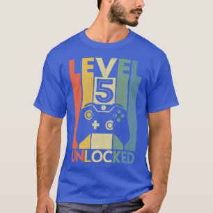 Level 5 Unlocked Funny Video Gamer 5th Birthday G T-Shirt