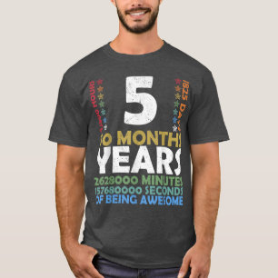 Level 5 Unlocked Video Game 5th Birthday Party Ret T-Shirt