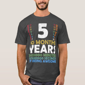 Level 5 Unlocked Video Game 5th Birthday Party Ret T-Shirt