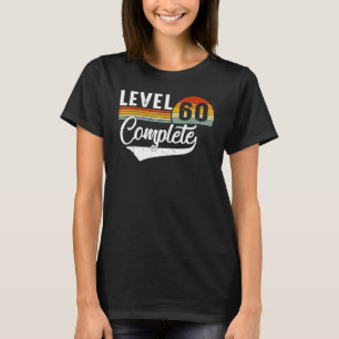 Level 60 Complete Retro Video Gamers Couple 60th A T-Shirt
