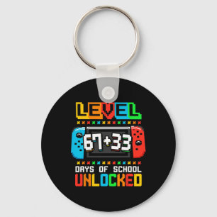 Level 67 33 Happy 100 Days Of School Complete Funn Key Ring