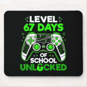 Level 67 Days Of School Unlocked Boys 67th Day Of Mouse Pad