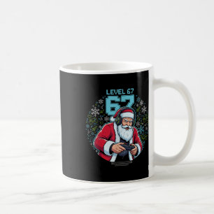 Level 67 Gamer Santa Claus Gaming Christmas Funny Coffee Mug