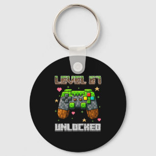 Level 67 Unlocked Gaming School Meme Six Seven Boy Key Ring