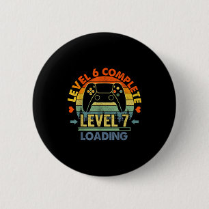 Level 6 Complete 6 Anniversary Gift 6th Wedding An 6 Cm Round Badge
