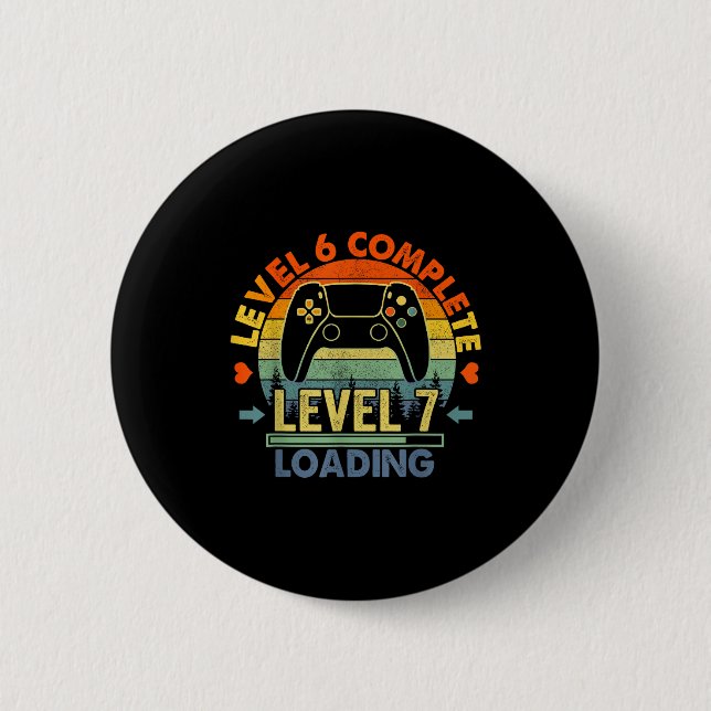 Level 6 Complete 6 Anniversary Gift 6th Wedding An 6 Cm Round Badge (Front)