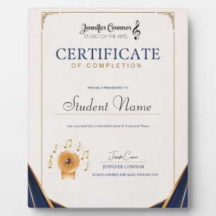 Level 6 Piano Plaque