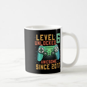 Level 6 Unlocked 6th Birthday 6 Year Old Boy Gifts Coffee Mug