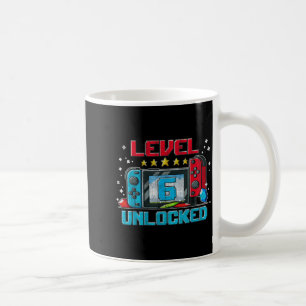 Level 6 Unlocked 6th Birthday Gifts Boys Video Coffee Mug