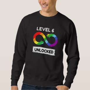 Level 6 Unlocked Autism Awareness Aspergers Novelt Sweatshirt