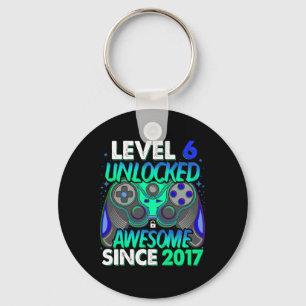 Level 6 Unlocked Video Game 6 Years Old Boy 6th Bi Key Ring