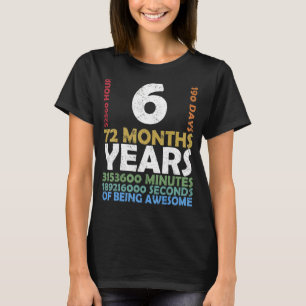 Level 6 Unlocked Video Game 6th Birthday Party Ret T-Shirt