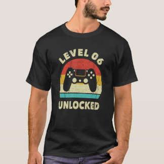 Level 6 Unlocked Video Gamer 6th Birthday Decorati T-Shirt