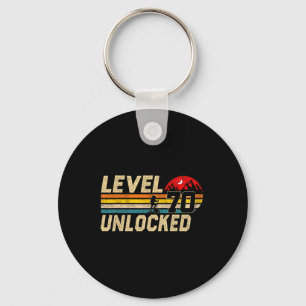 Level 70 Unlocked Vintage 70 Year Old Hikers 70th Key Ring