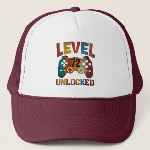 LEVEL 72 UNLOCKED  TRUCKER HAT